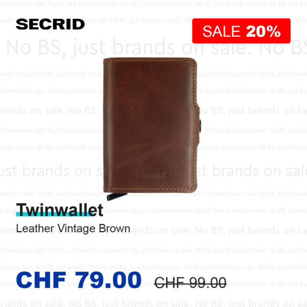 Secrid Twinwallet Leather Vintage Brown