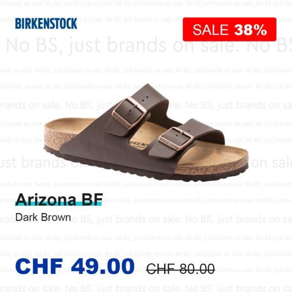 Sandalen Birkenstock Arizona BF Dark Brown