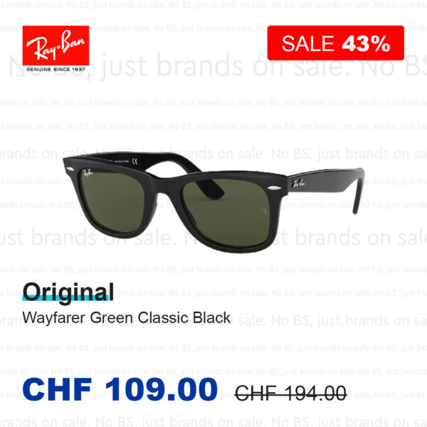 Ray Ban Original Wayfarer Green Classic Black