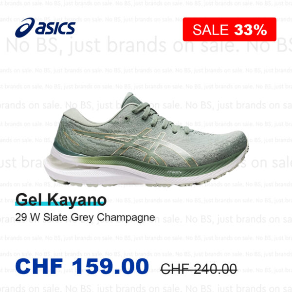 Chaussures Asics Gel Kayano 29 W Slate Grey Champagne