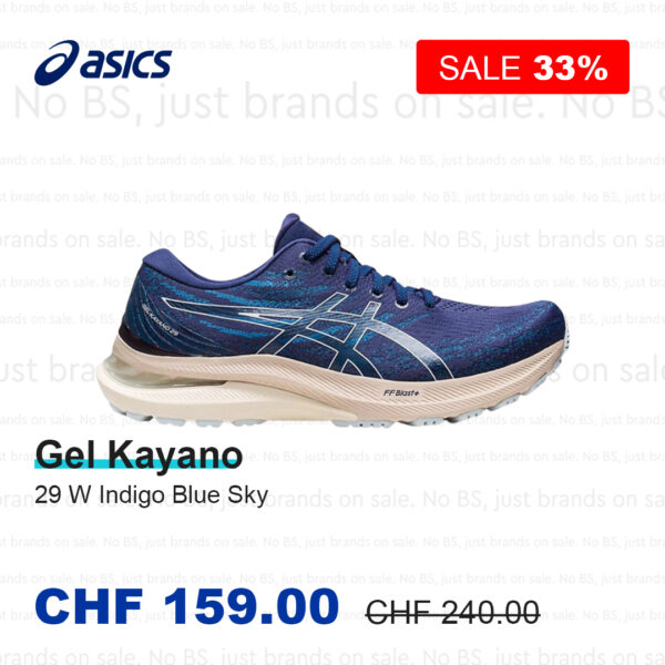 Chaussures Asics Gel Kayano 29 W Indigo Blue Sky