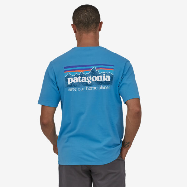 T-Shirt Patagonia Mens P6 Mission Organic Anacapa Blue