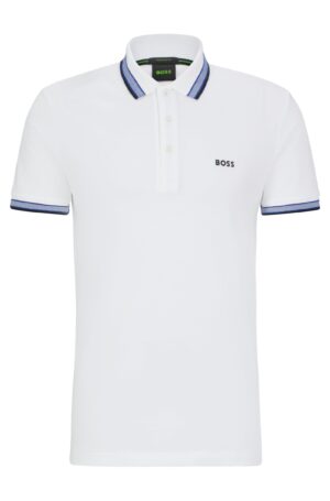 Hugo Boss Poloshirt Blanc Bleu
