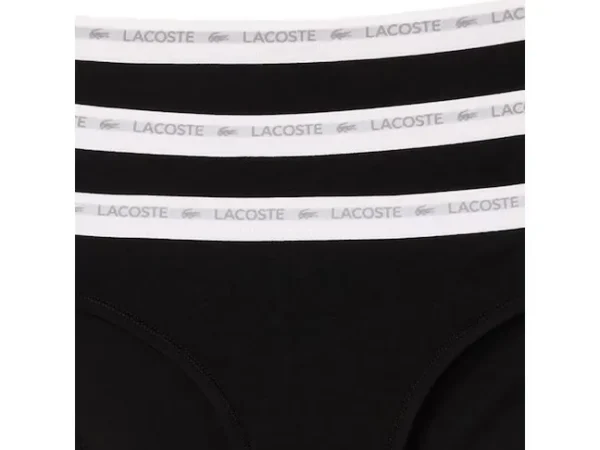 Slip Lacoste Pack de 3 Briefs Black
