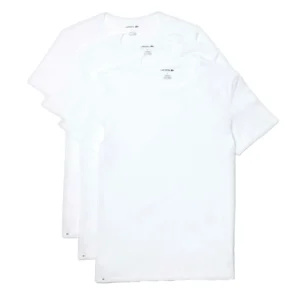 Shirt Lacoste Pack de 3 Col rond White