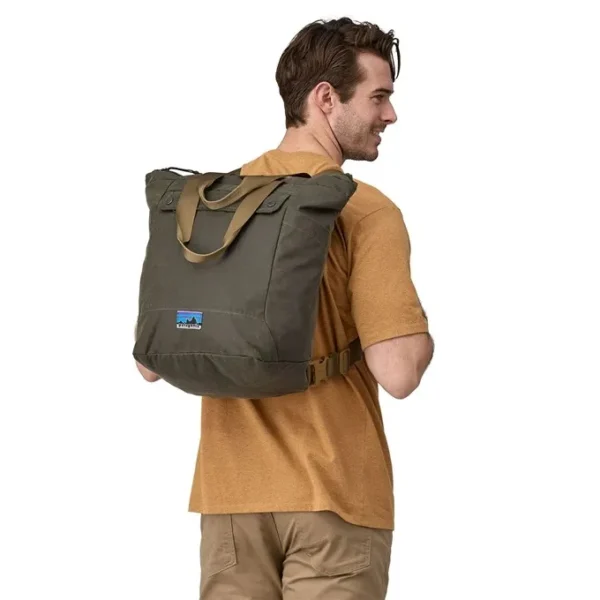 Sac à dos Patagonia Waxed Canvas Tote Pack 27L Basin Green - Rucksack Patagonia Waxed Canvas Tote Pack 27L Basin Green