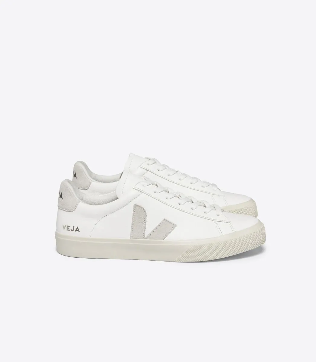 Chaussure Veja Campo Extra White Natural Suede Femmes