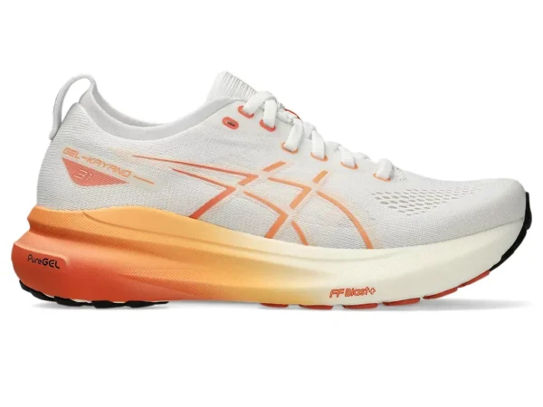 Asics Gel-Kayano 31 Laufschuhe Weiß/Orange abgestuft