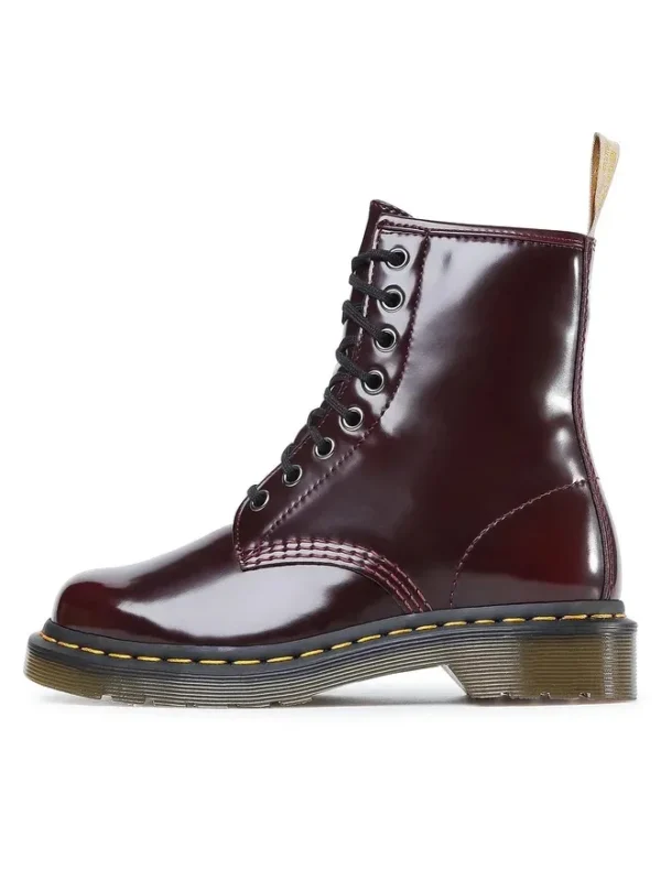 Dr. Martens-Stiefel aus rotem Leder