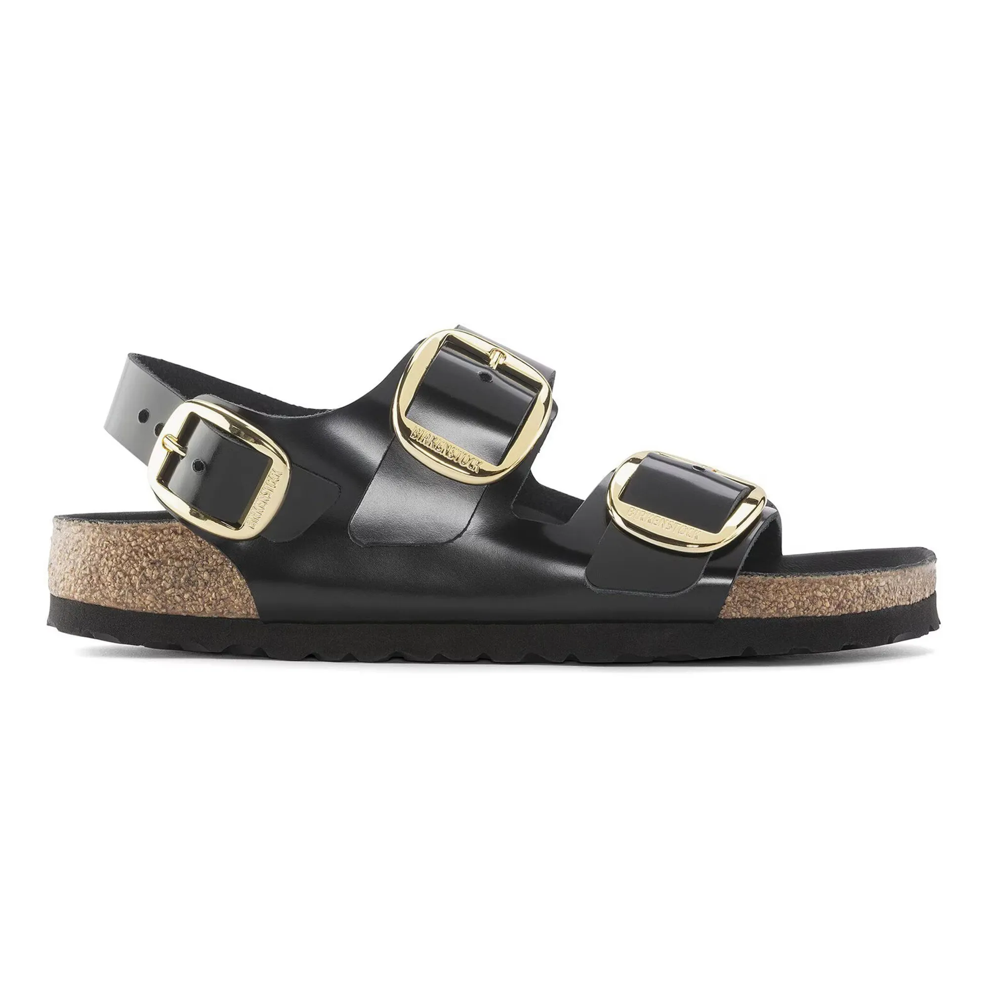 Sandales Birkenstock Milano Big Buckle LENA High Shine Black