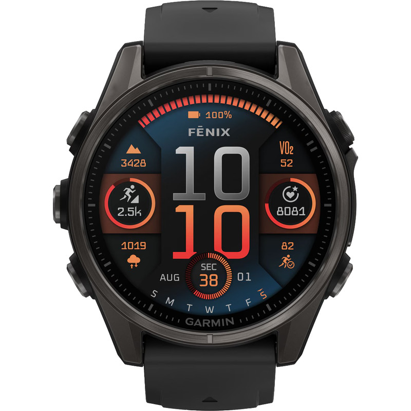 Smartwatch Garmin Fenix 8 AMOLED Sapphire noir
