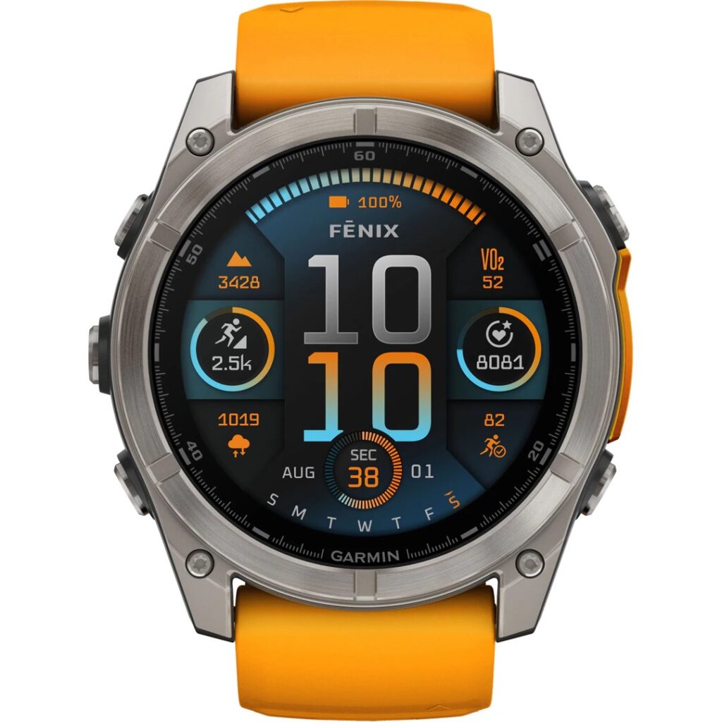 Smartwatch Garmin Fenix 8 AMOLED Sapphire graphite orange 51mm