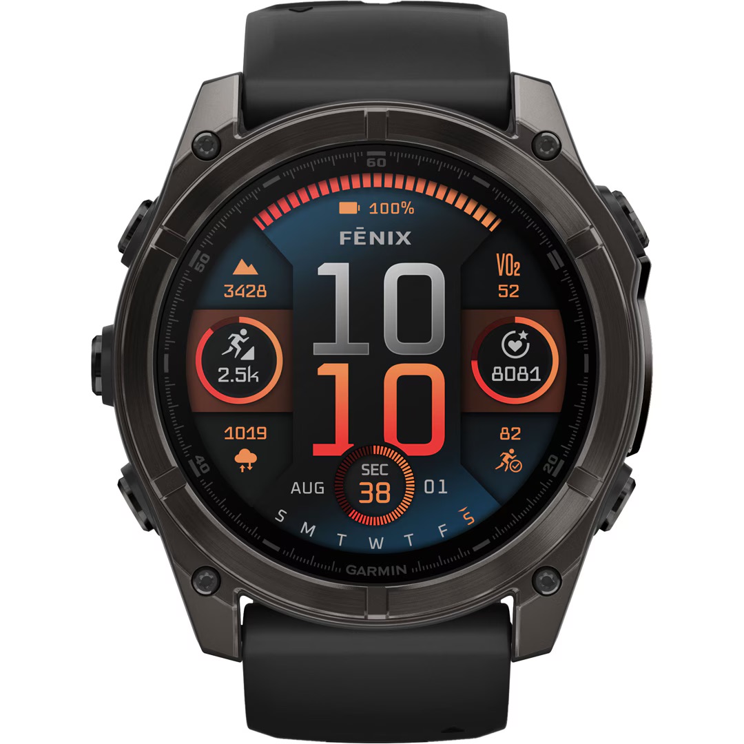 Smartwatch Garmin Fenix 8 AMOLED Sapphire Carbon Noir gris 51mm