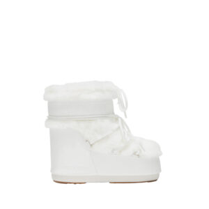 Winterboot Moon Boot Icon Low Kunstfell weiss